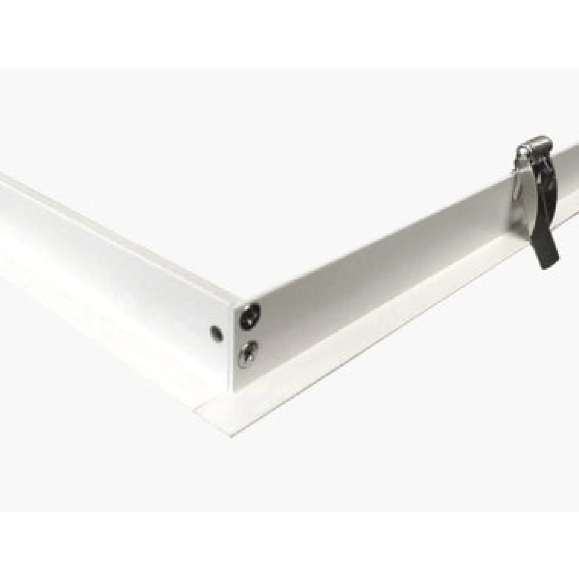 Indbygningsramme til 120x60 cm LED panel, til troldtekt og gips, hvid kant