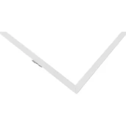Indbygningsramme til 60x60 cm LED panel, til troldtekt og gips, hvid kant