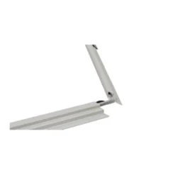 Indbygningsramme til 120x30 cm LED panel, til troldtekt og gips, hvid kant