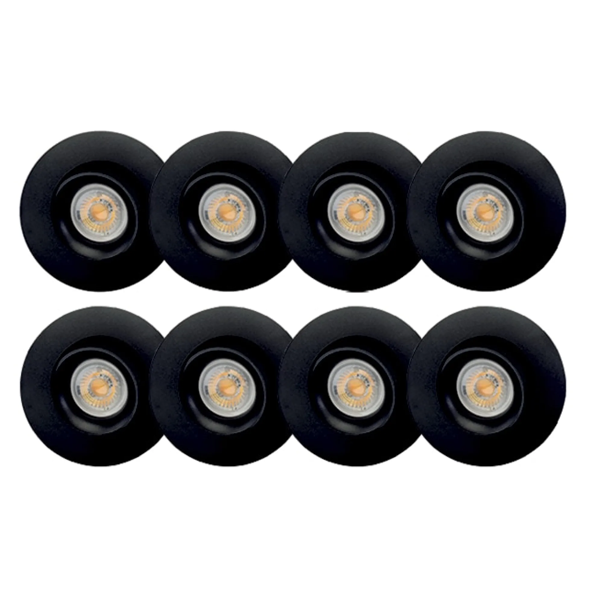 Indbygningsspot Junistar Bio, LED, 2700-4000K, 8-pak - SG Armaturen