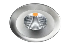 Indbygningsspot UniLED Isosafe Airtight, LED 7W, 2700K, IP65, børstet stål/grafit - SG Armaturen