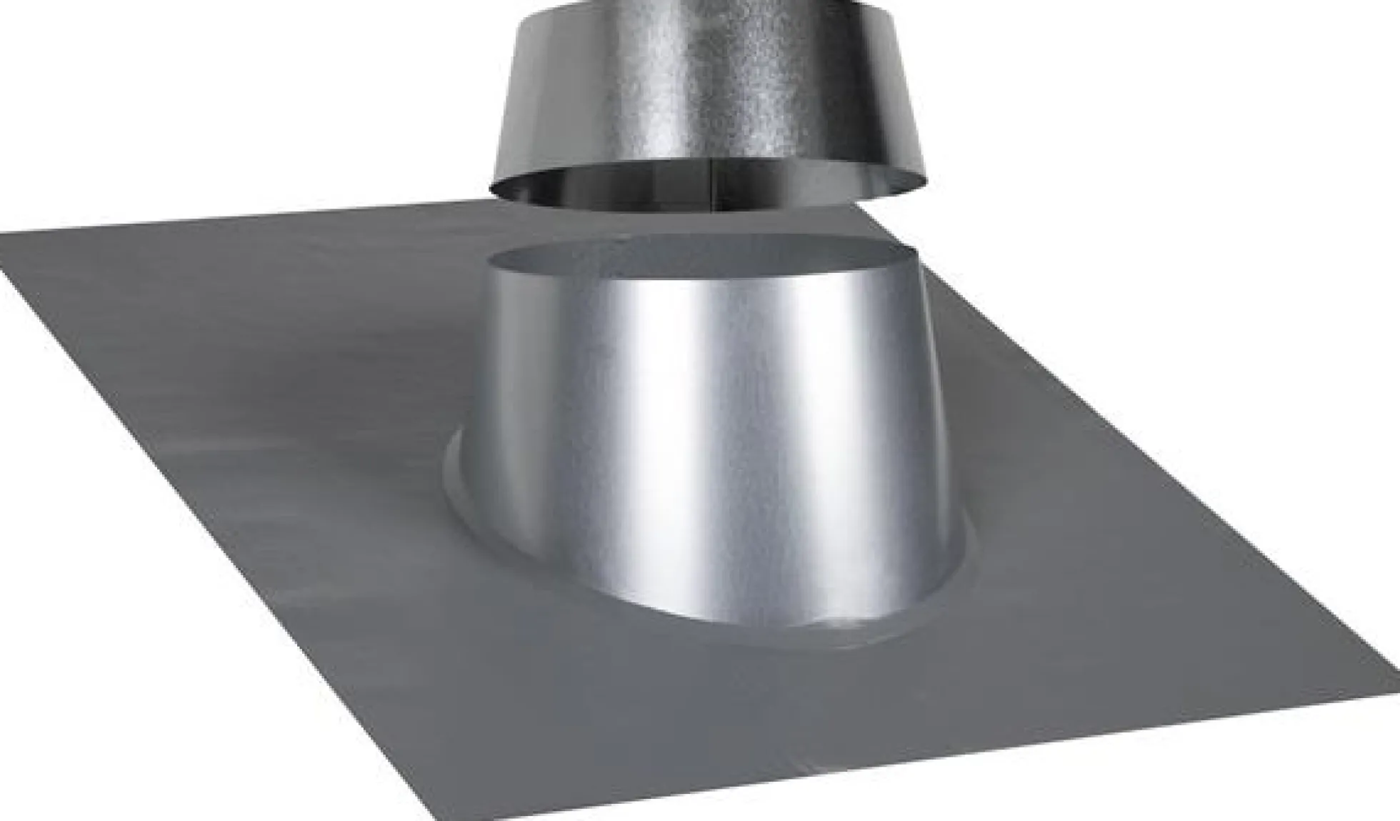 Inddækning grå/blank, 31-45 grader, Ø125mm