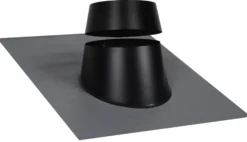 Inddækning grå/sort, 10-32 grader, Ø125 mm
