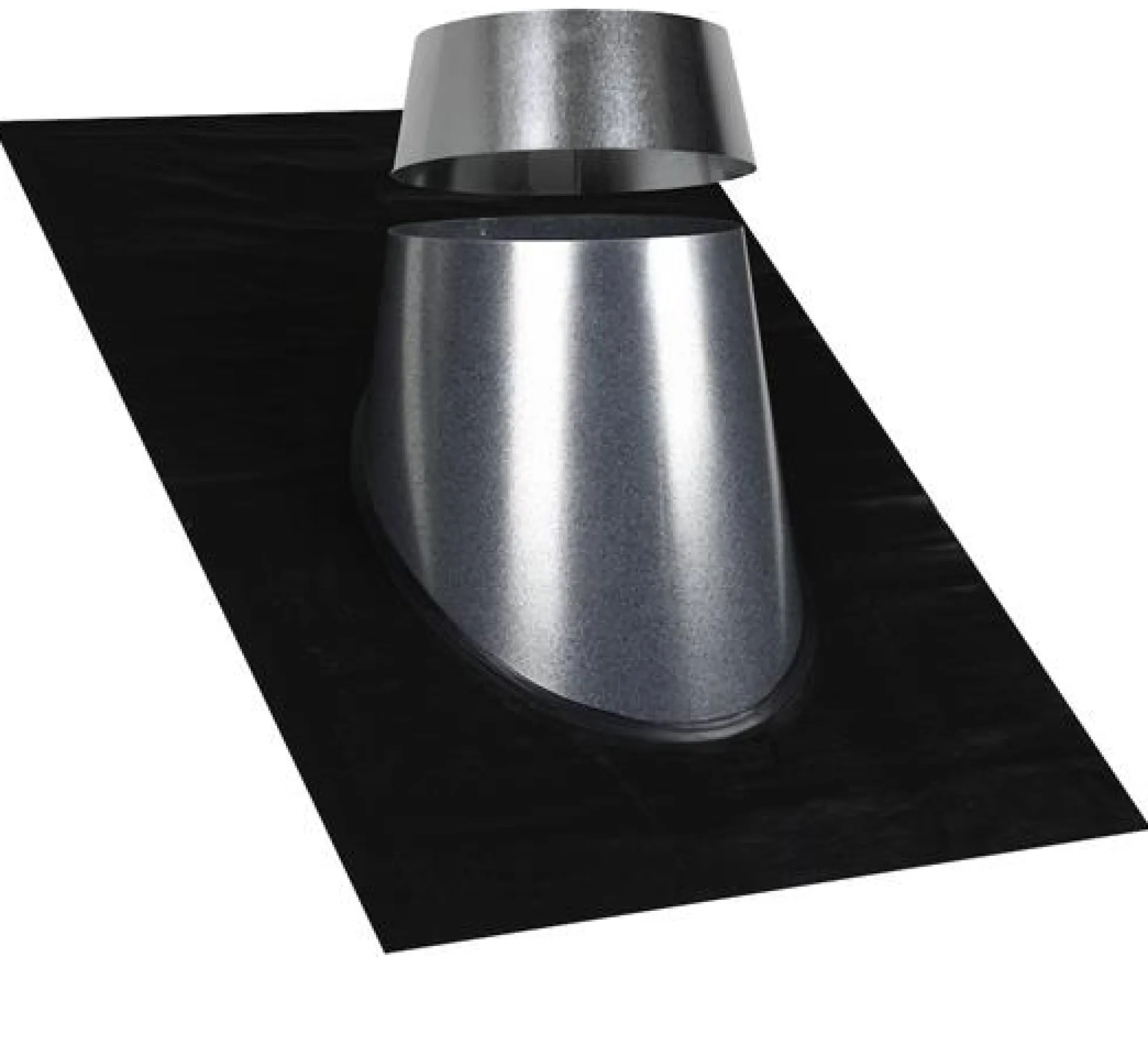 Inddækning Ø125 31-45°, sort/blank