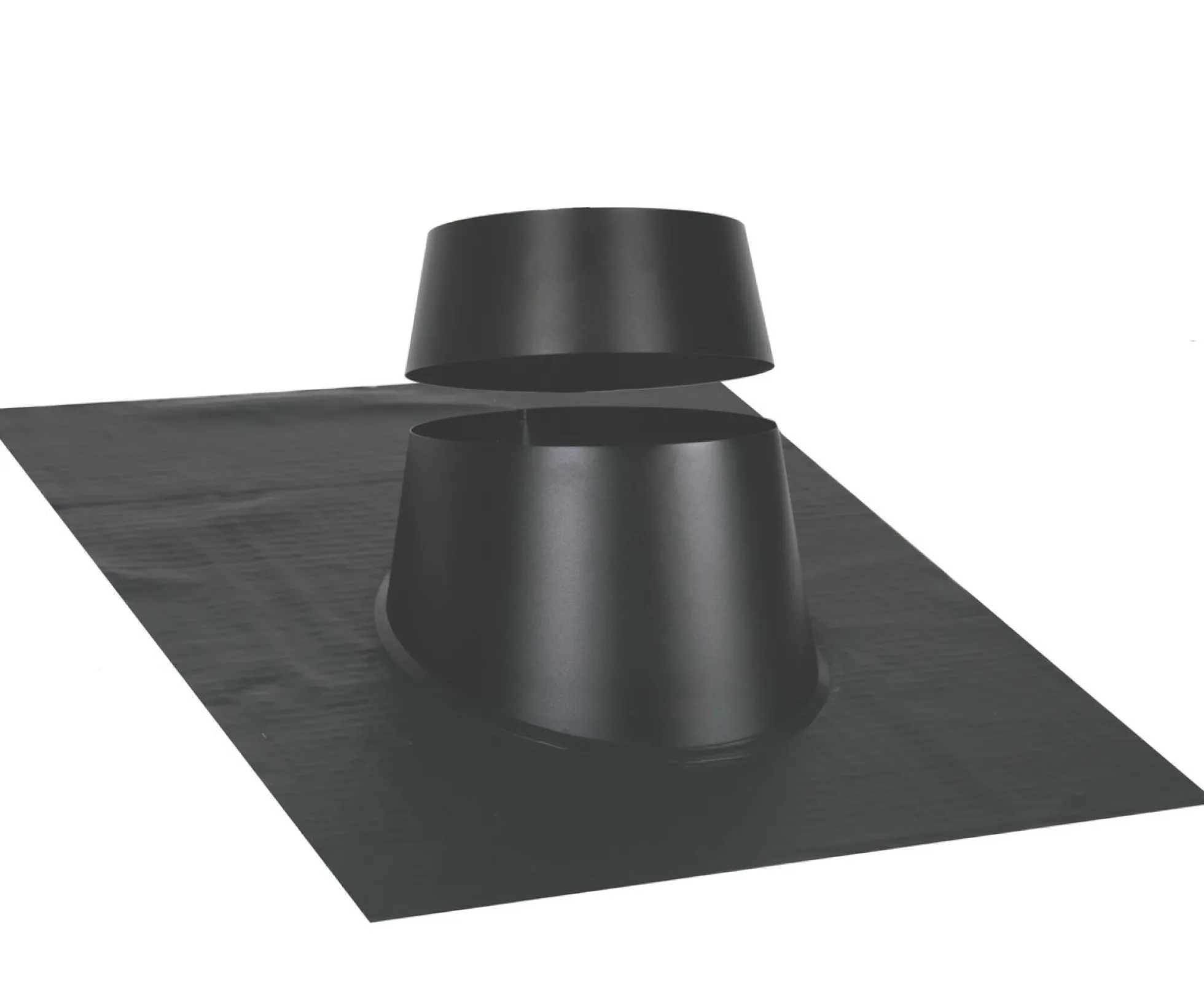 Inddækning sort/sort, 10-32 grader, Ø250 mm