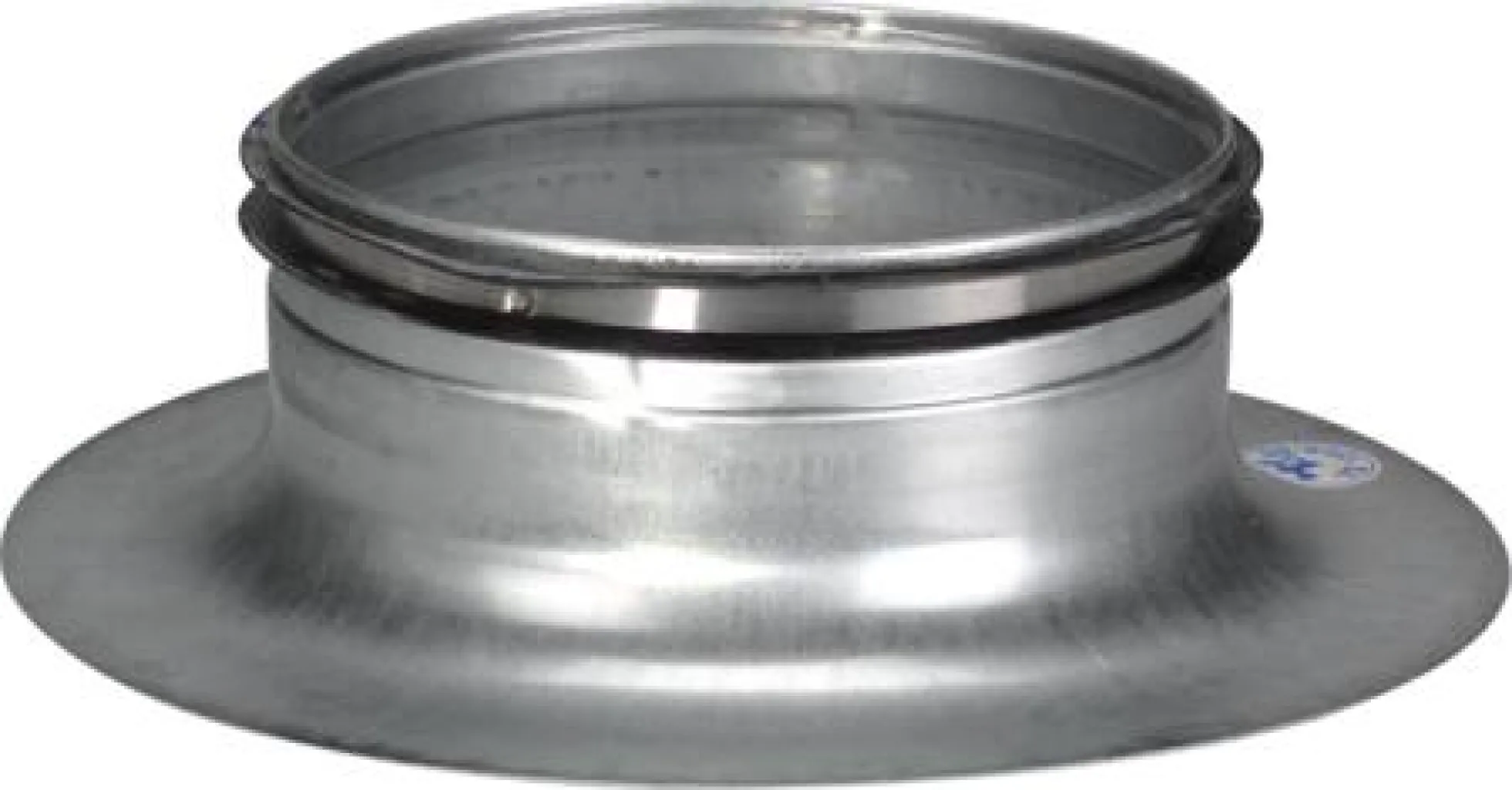 Indløbsrør ILRU 63, galvaniseret stål, 15 mm L-mål, presset - Lindab