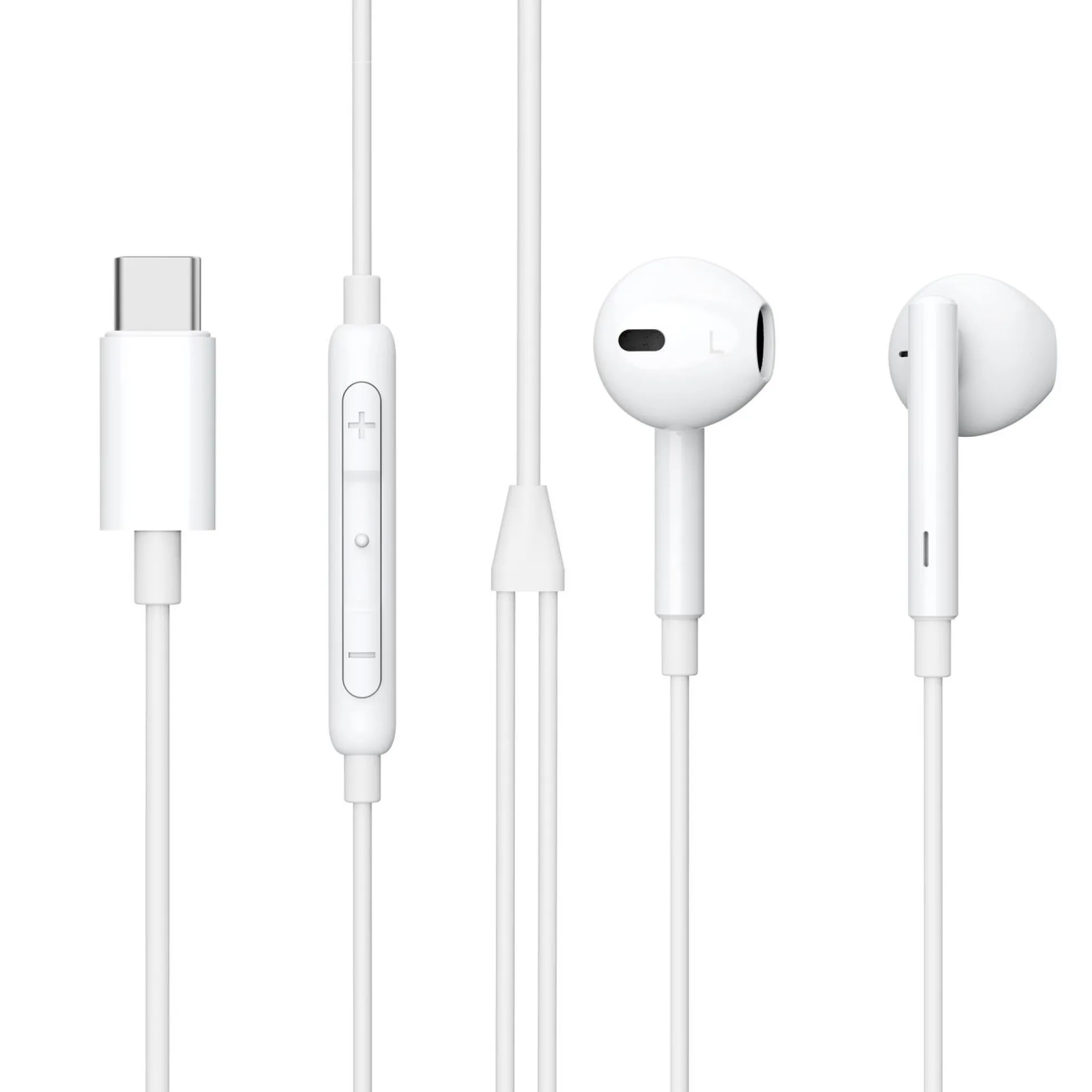 In-ear høretelefoner, Earpod med USB-C stik, 1,2 meter kabel, hvid