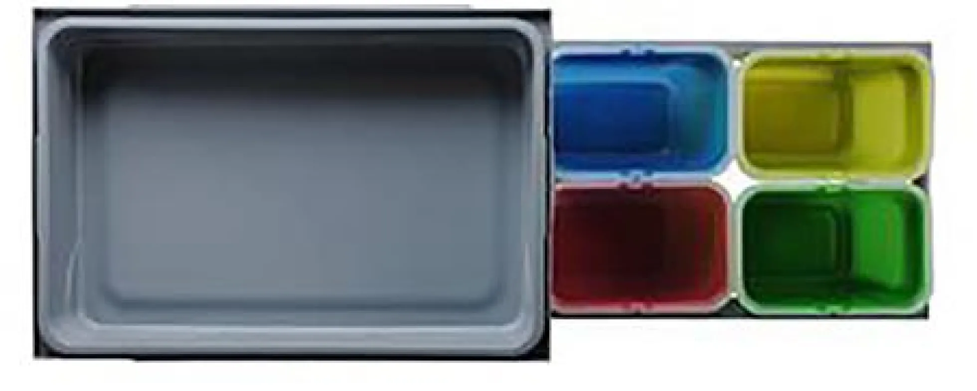 Intra affaldssystem Tank40-4, grå, 4 x 8 liter