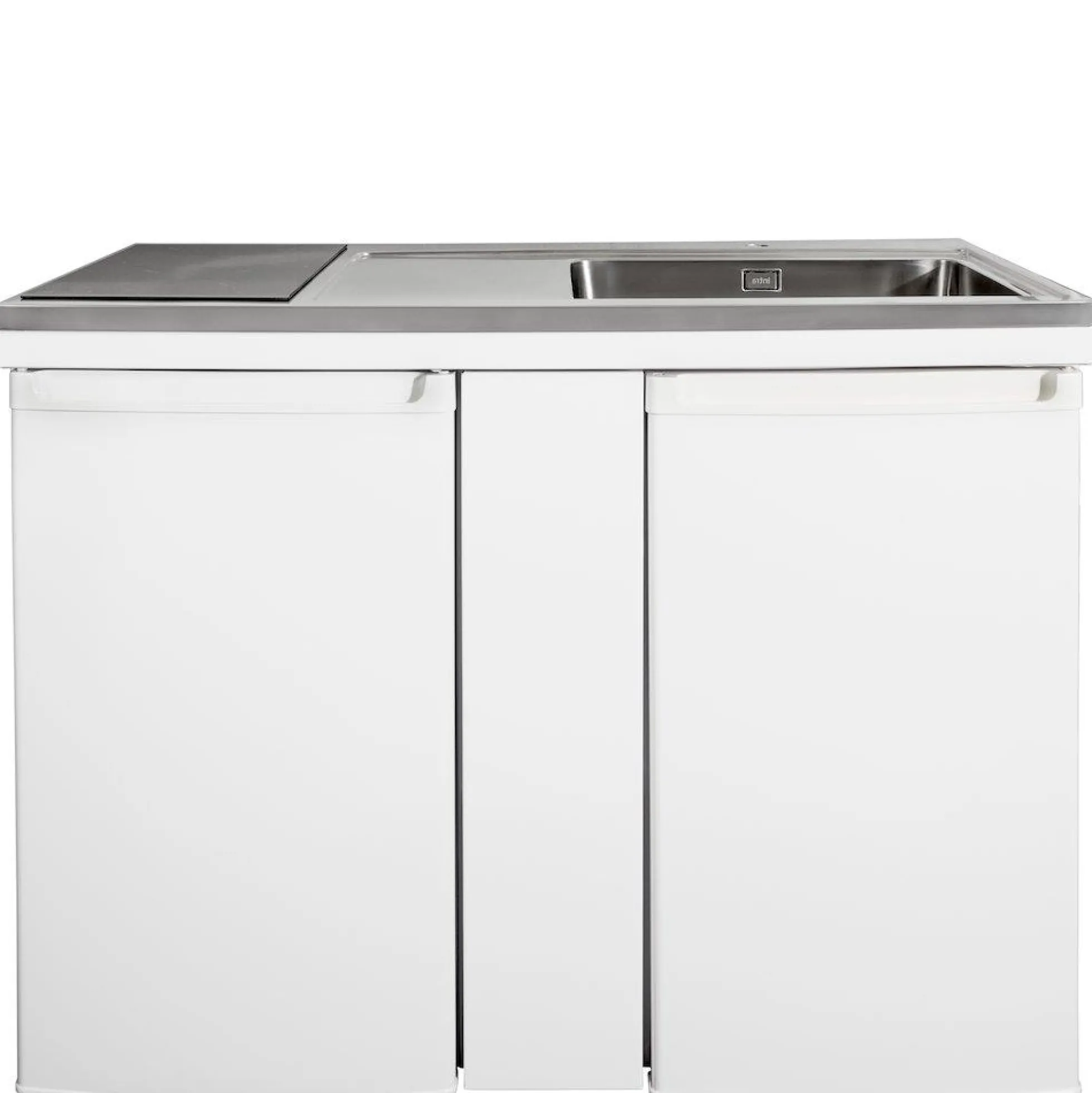 Intra Juvel minikøkken Culina, 1200mm, med induktionskogeplade, vask til højre