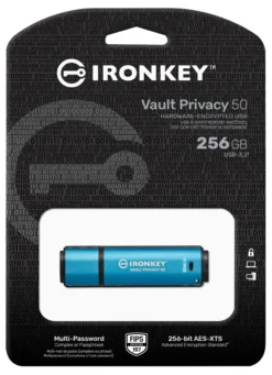IronKey Vault Privacy 50, 256 GB, AES-256 krypteret, FIPS 197