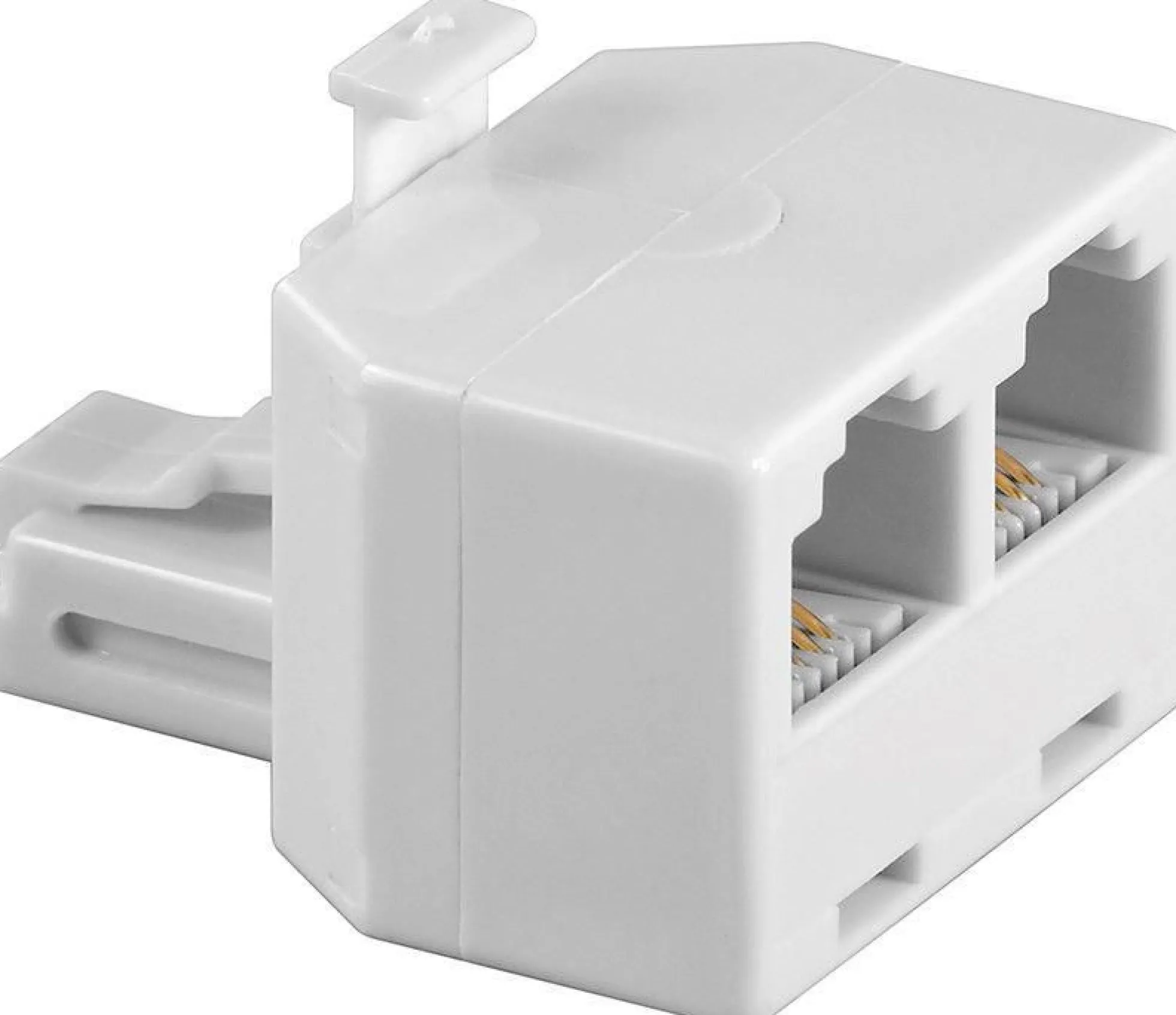 ISDN T-adapter, Y-adapter, RJ11 til 2x RJ14, M/F, 6P/4C, 1:1 forbundet - MicroConnect