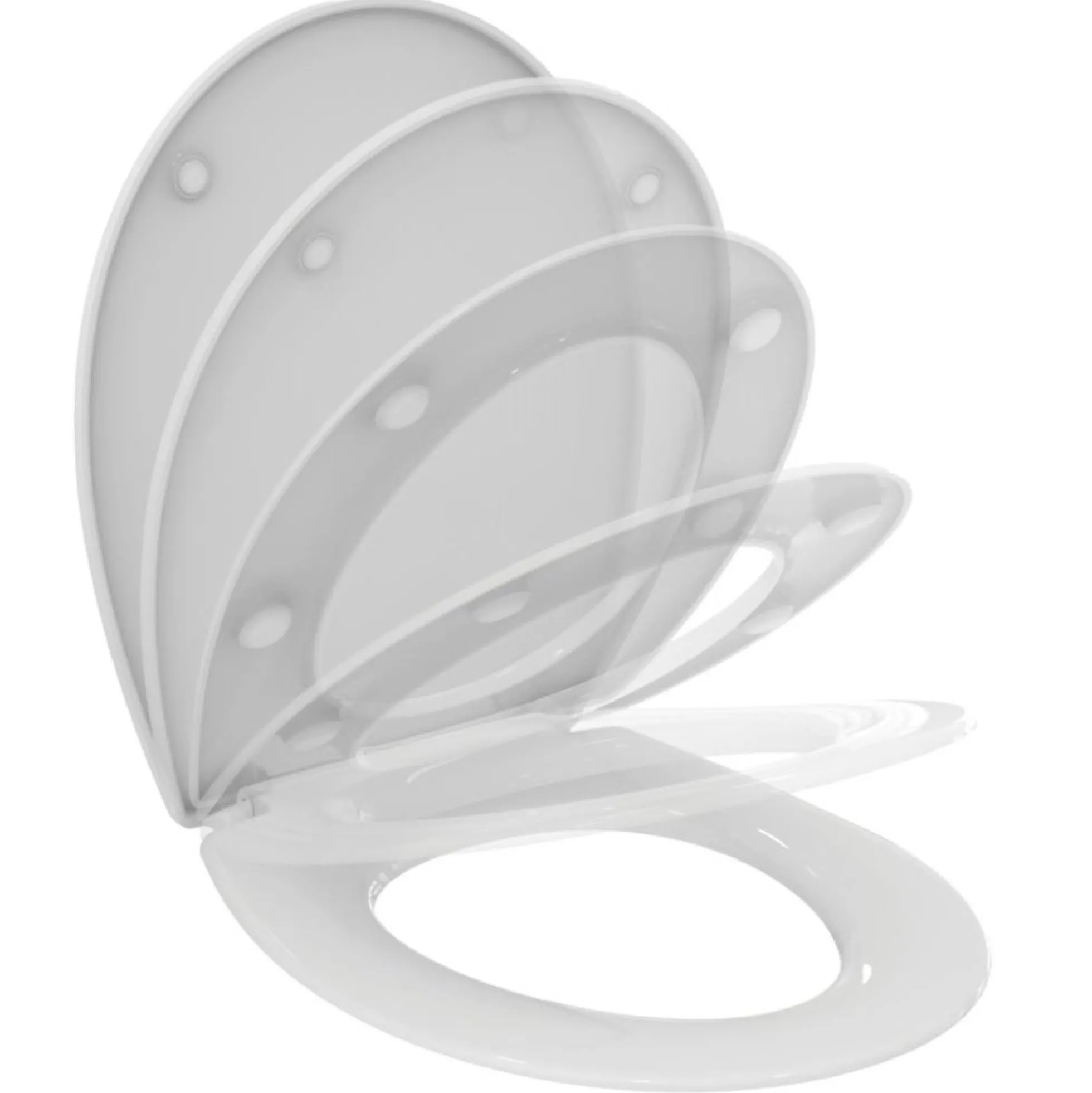 IS Eurovit toiletsæde m/plastbeslag softclose model sandwich