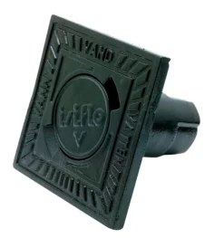 Isiflo flydende gadedæksel 185 x 185 mm, firkantet, duktiljern