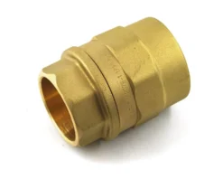 Isiflo overgang med muffe, 20 mm x 1/2", messing, PN16