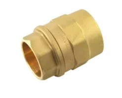 Isiflo overgang med muffe, 20 mm x 1/2", messing, PN16