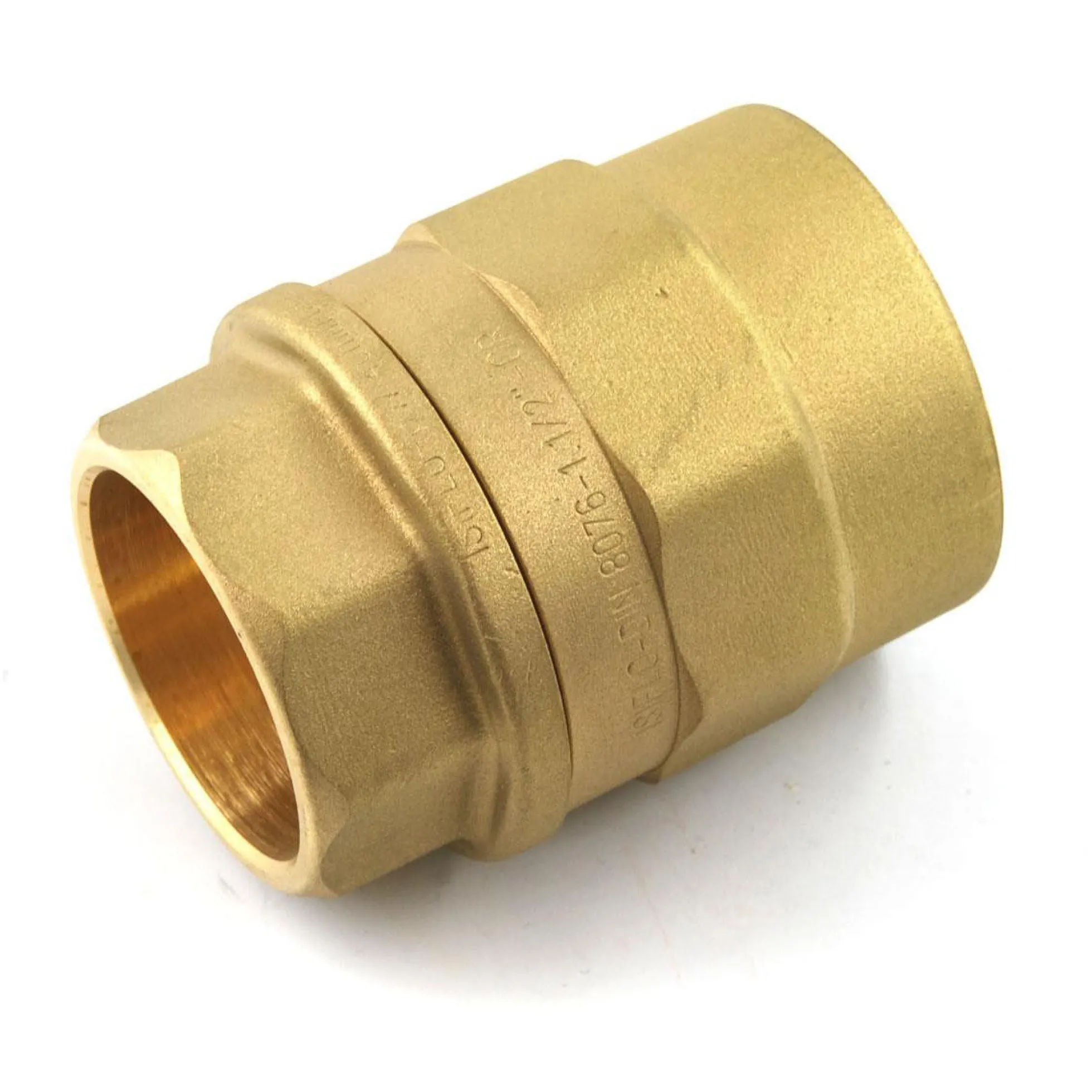 Isiflo overgang med muffe, 20 mm x 1/2", messing, PN16
