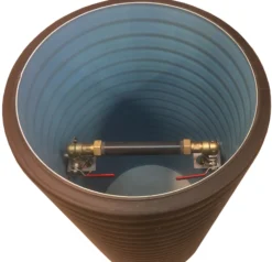 Isitec Målerbrønd Ø500, 40 mm Ventilsæt, 1200 mm