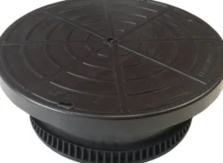 Isoleret låg til målerbrønd, Ø400 mm plast målerbrønd (500 mm udv. diameter) - Danwell 'Danlåg'