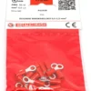 Isoleret ringkabelsko A1543R, 0,5-1,5mm², M4, rød - i poser á 15 stk.