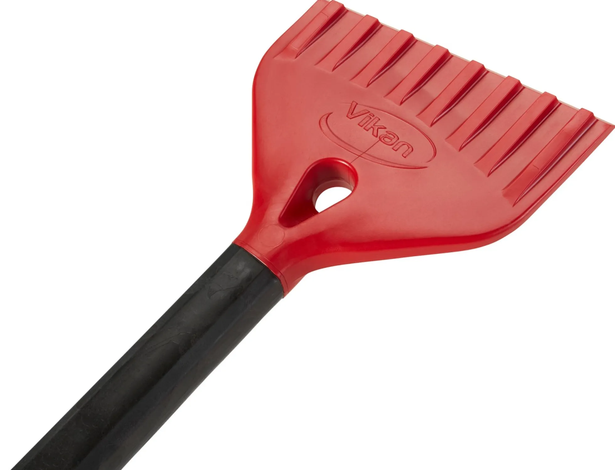Isskraber med snekost, 45 cm, sort - Plast / Akryl