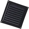 Jalousirist med insektnet, 150 x 150 mm, sort - Duka