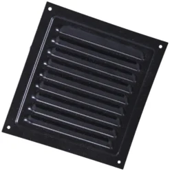 Jalousirist med insektnet, 150 x 150 mm, sort - Duka