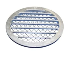 Jalousirist Ø100mm, rund, galvaniseret - Alnor Systemy Wentylacji