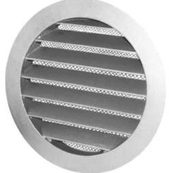 Jalousirist, rund, aluminium, maskestørrelse 10 x 10 mm