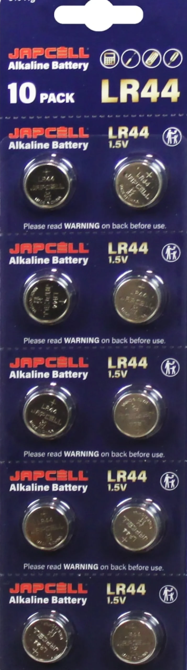 Japcell alkaline LR44 knapcelle batteri
