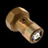 JCH målerforskruning, 3/4" x 1/2" x 40 mm, type 2286, rødgods
