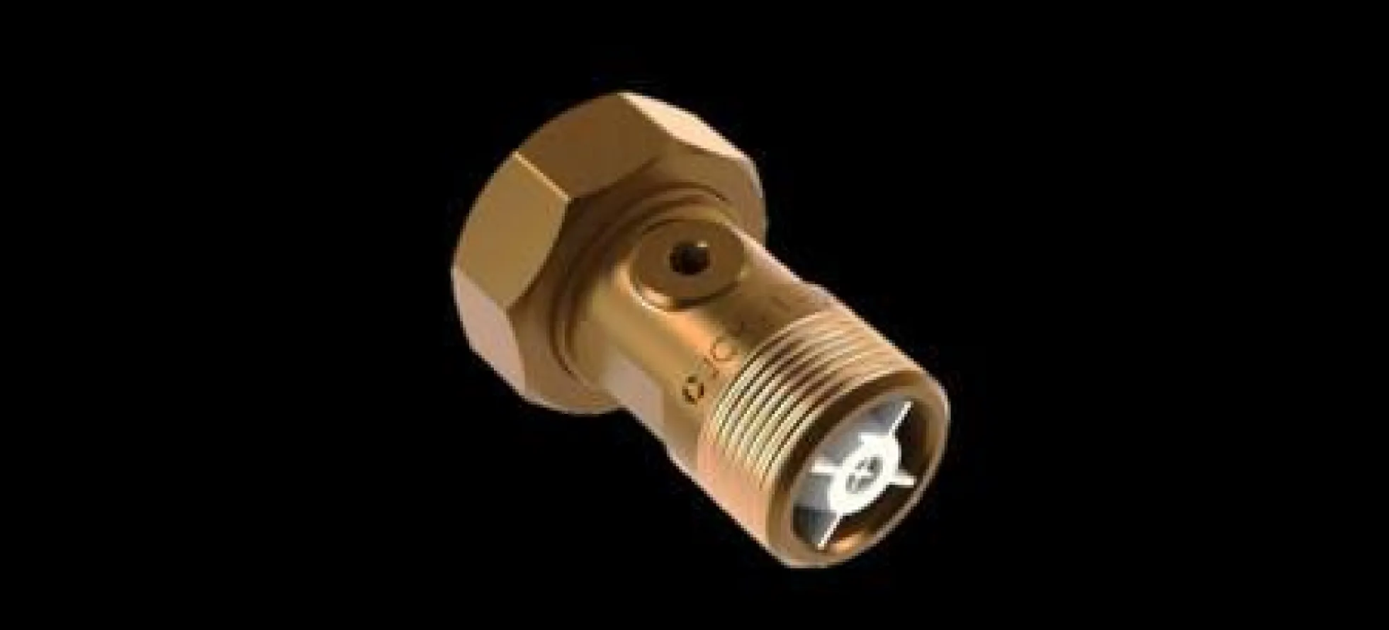 JCH målerforskruning, 3/4" x 1/2" x 40 mm, type 2286, rødgods