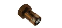 JCH målerforskruning, 3/4" x 1/2" x 40 mm, type 2286, rødgods