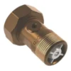 Jch 2286 vandmålerforskruning, 1/2" x 3/4" x 40 mm med kontraventil - rødgods