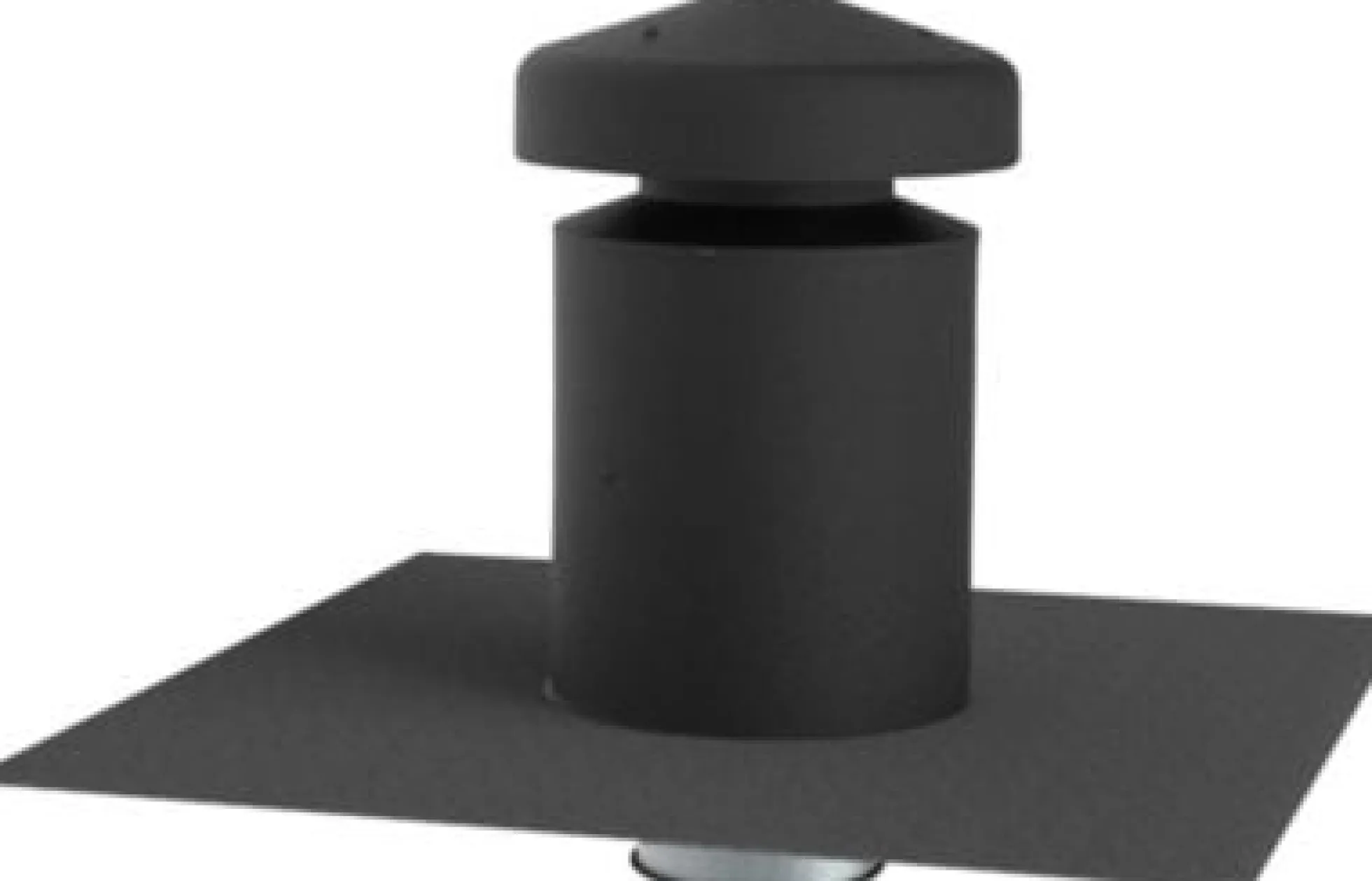 Jual Ventilationshætte, Ø160 mm, 0-5° Hældning, til Tagpap, 50 mm Isolering