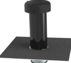 Jual ventilationshætte, Ø125 mm, 0-5° hældning, til tagpap med kondensindsats