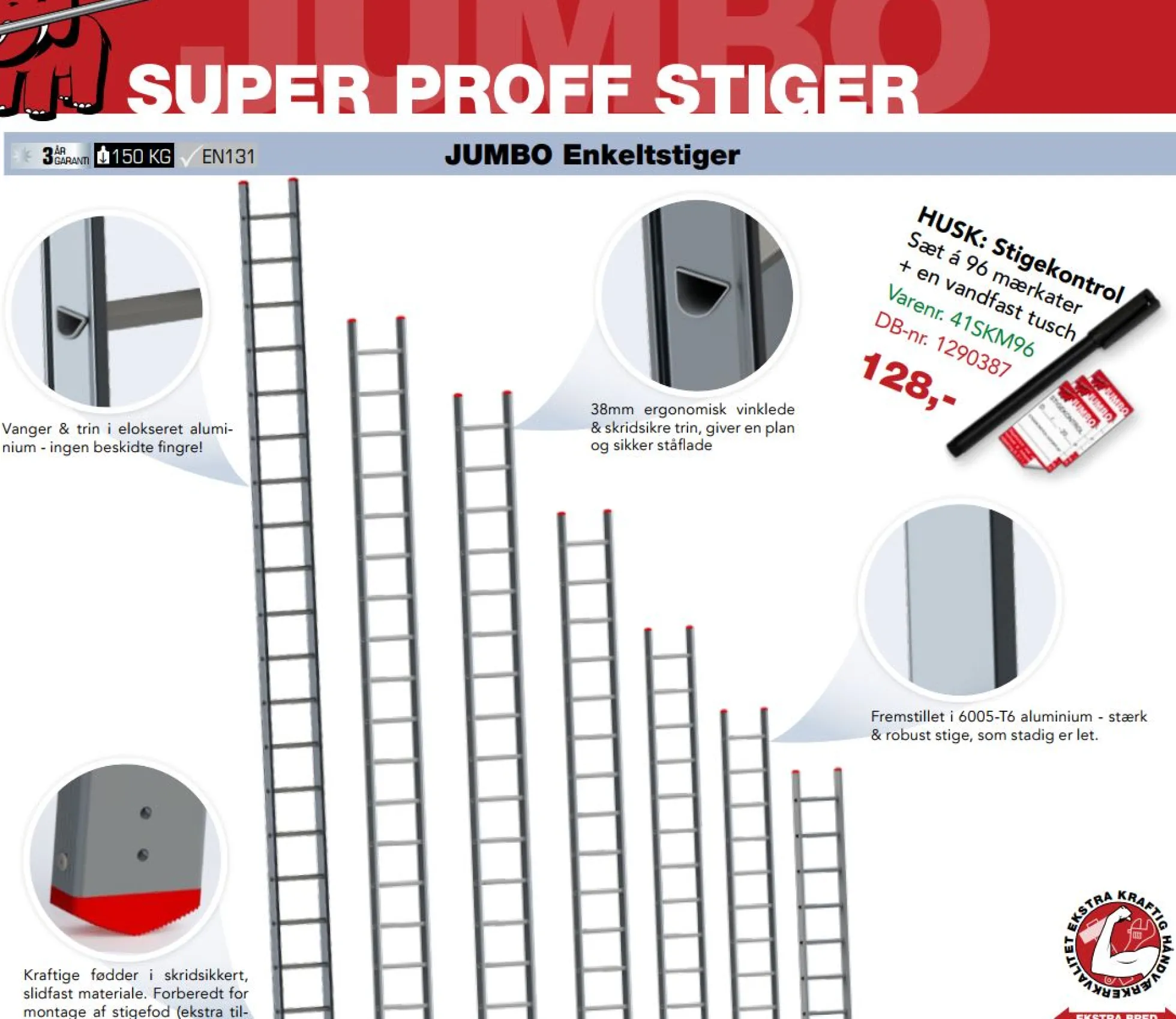 JUMBO enkeltstige Super Proff