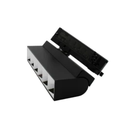 Justerbar LED lysskinne til 3-faset skinner, 36W, 23,5 cm, sort - LEDlife RA92, 230V, 5500lm