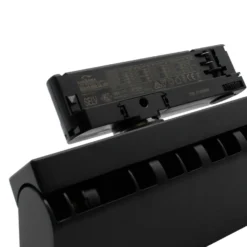 Justerbar LED lysskinne til 3-faset skinner, 36W, 23,5 cm, sort - LEDlife RA92, 230V, 5500lm