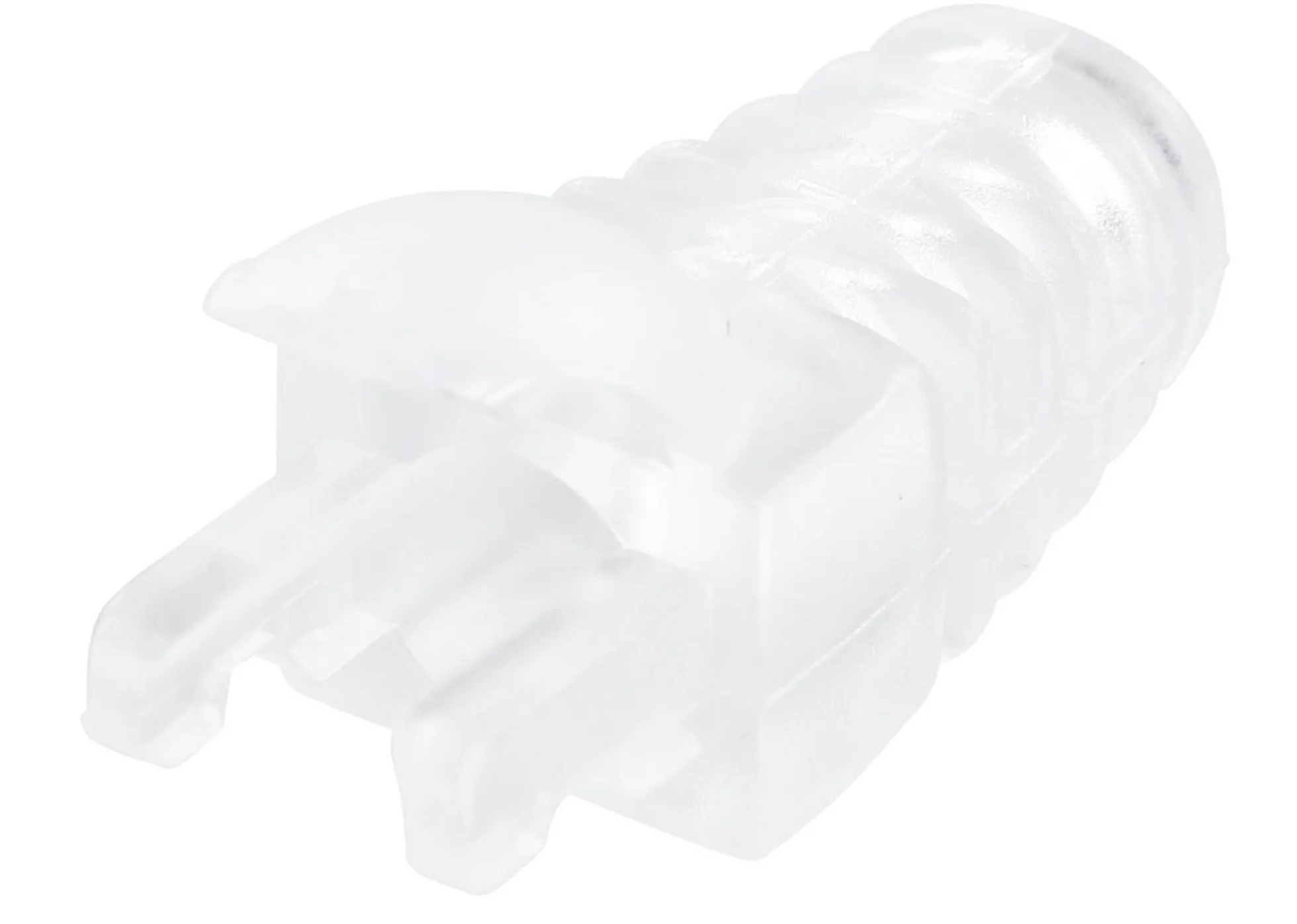 Kabel aflastningsbøsning, til Cat5e, Cat6, Cat6A kabler, op til 6,5 mm, transparent