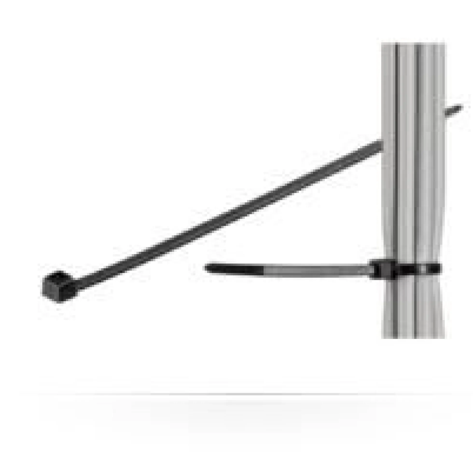 Kabelbinder, sort, 292 mm x 3,5 mm, 300 mm x 3,6 mm, UV-resistent, vejrbestandig, Nylon, brudstyrke: 18,1 kg