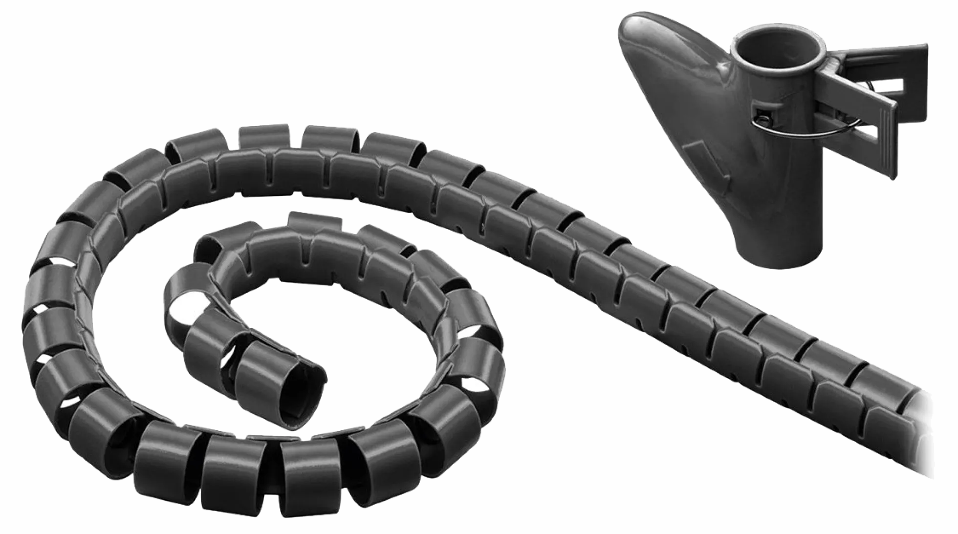 Kabelspiral 2,5m til kabelsamling, fleksibel - MicroConnect