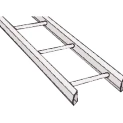Kabelstige KHZP, 200 mm, 6 meter, varmgalvaniseret - 6 meter