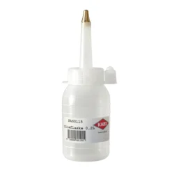 Kabi olieflaske, 0,2 L, med messingspids, Ø56 x 110 mm