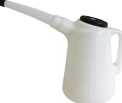 Kabi oliemål med flextud og skruelåg, klar, 2 liter