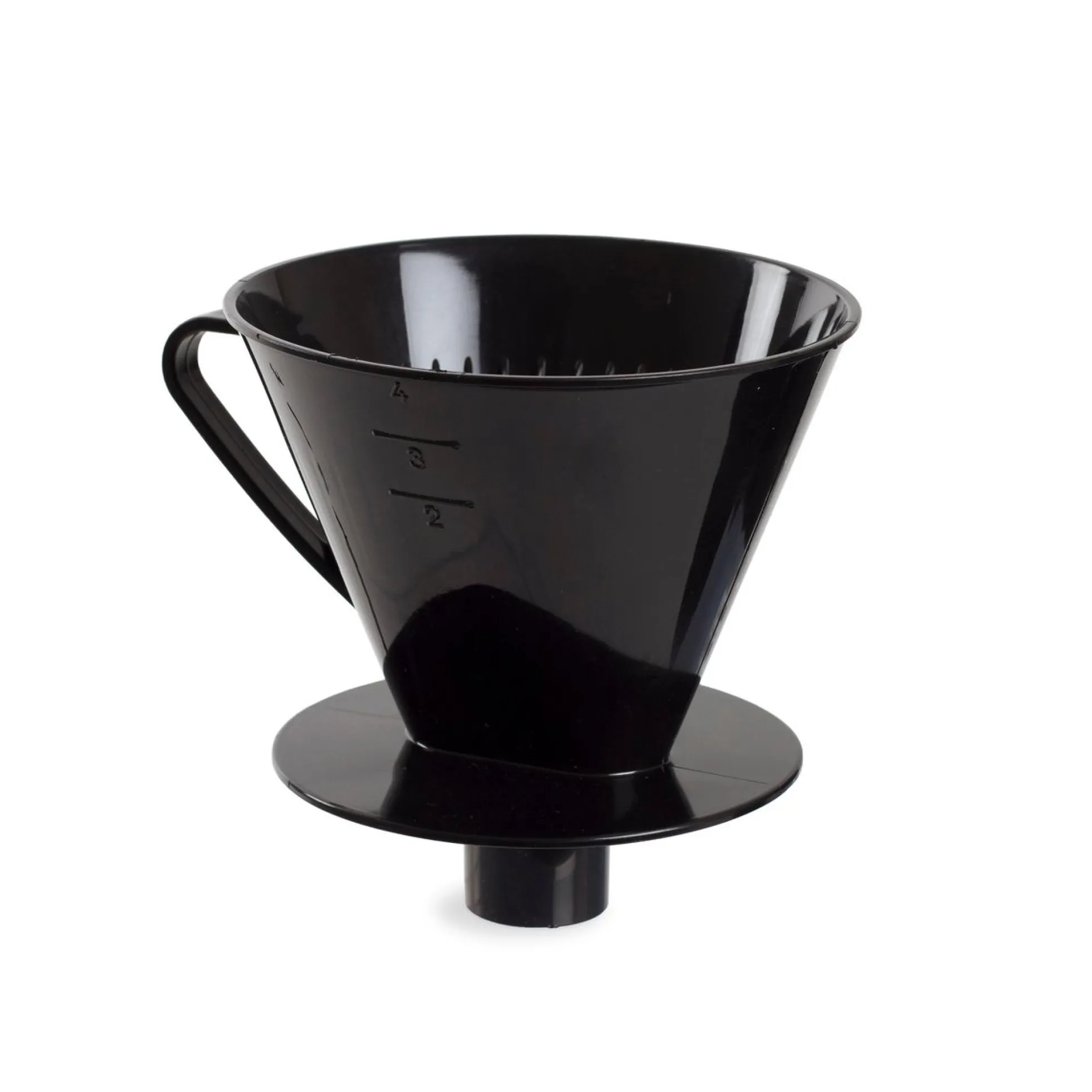 Kaffetragt, sort pp-plast, Ø133x135mm
