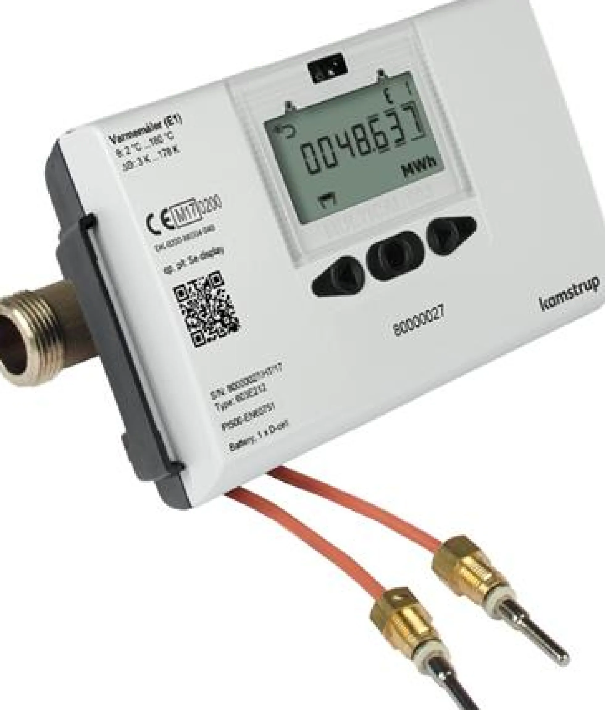 Kamstrup MULTICAL 603 varmemåler, 260 mm, G1.1/4"B (R1"), returløb, 6,0 m3/h