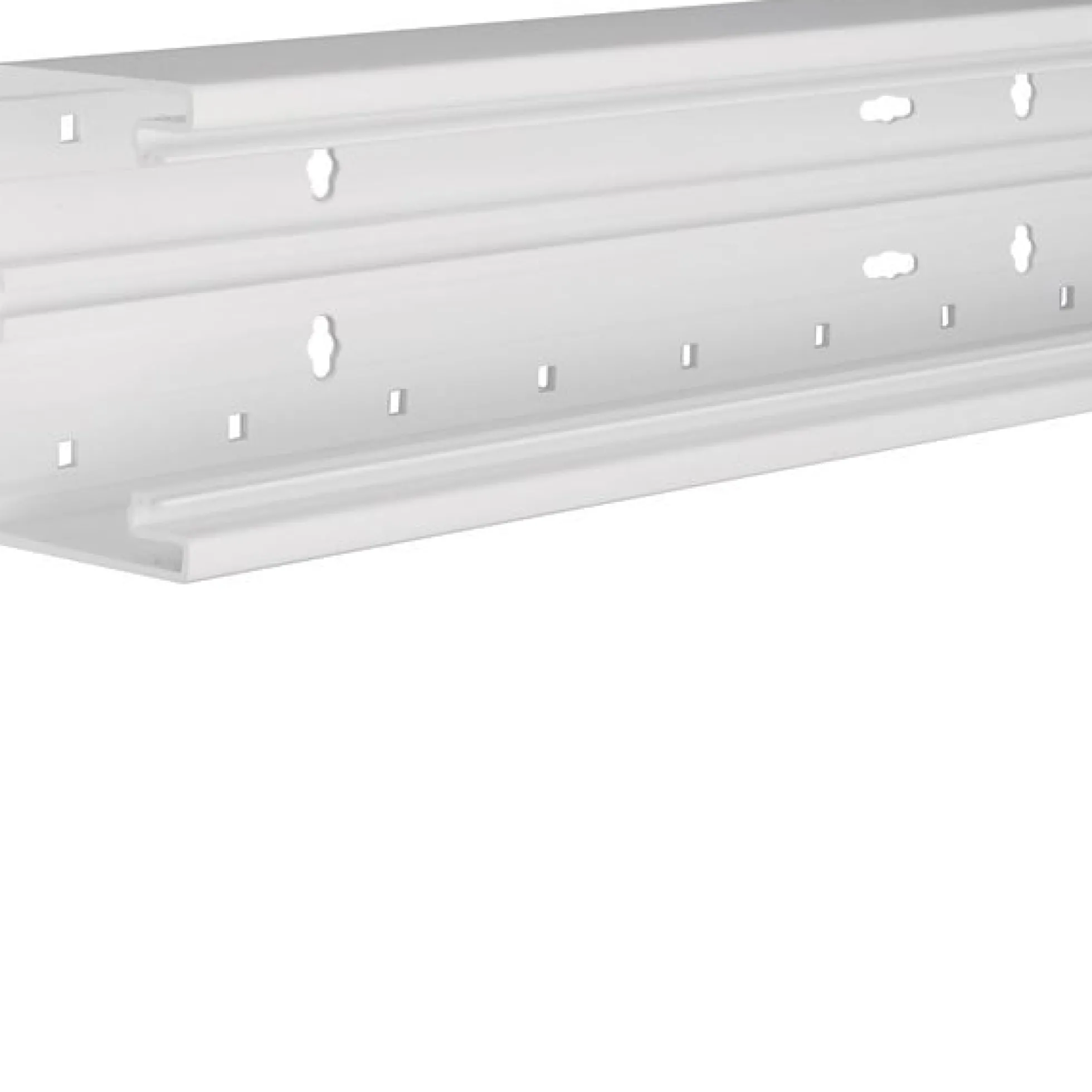 Kanalbund BR65100 plast, 68x100mm, RAL 9016 - pr. meter (udgået)