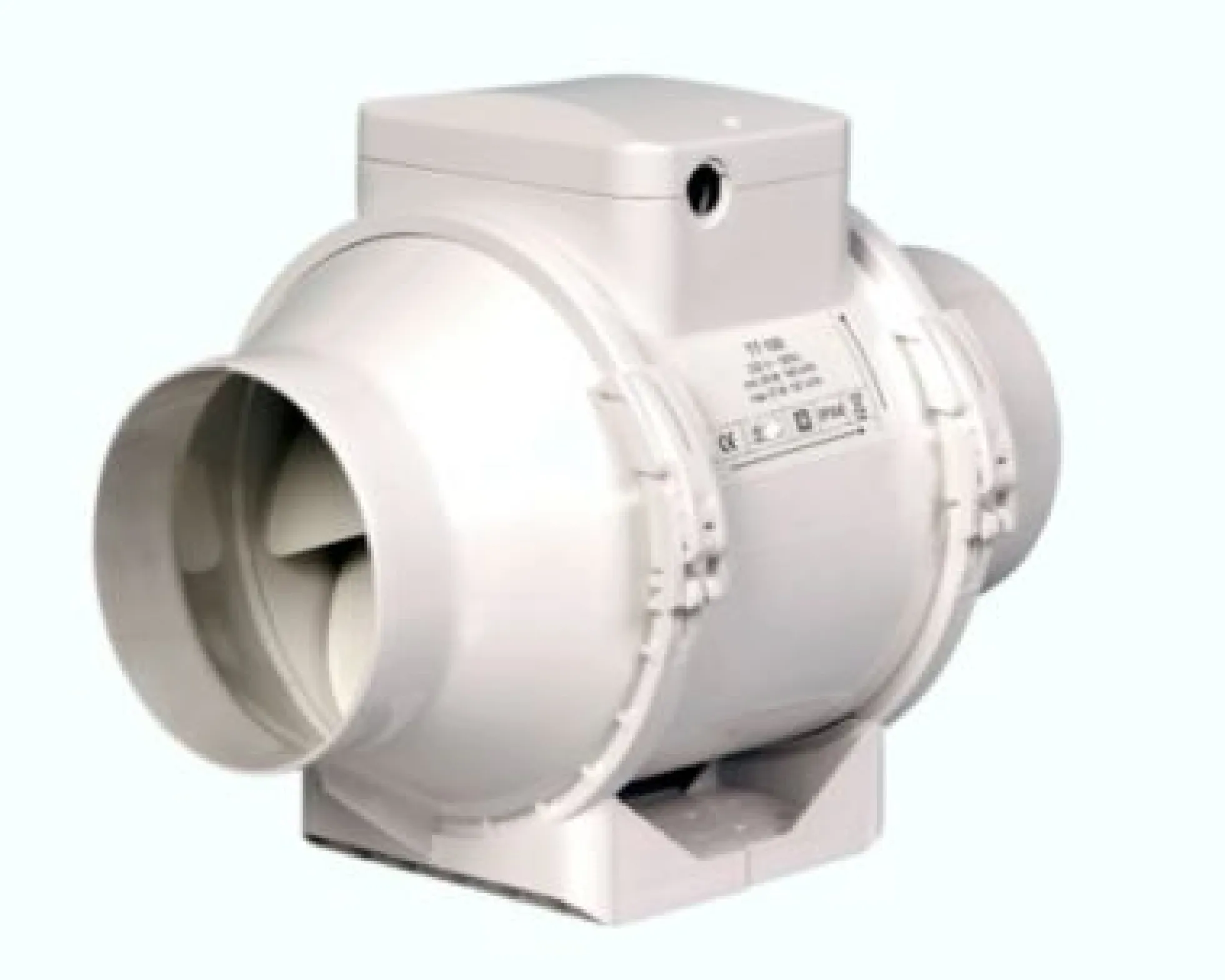 Kanalventilator EL 125 TT, Ø125 mm, hvid