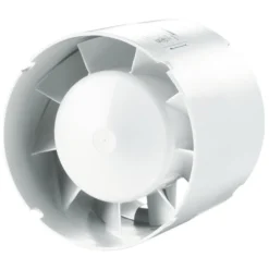 Kanalventilator 100 L VKO med kuglelejer, 230 V, 100 mm, 107 m³/h, hvid