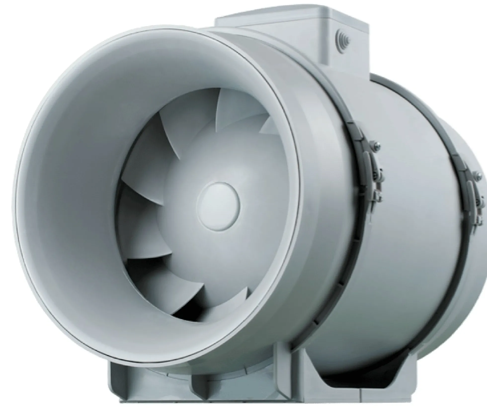 Kanalventilator 125 TT PRO, 125mm, 350m³/h, 230V AC, hvid - Plast